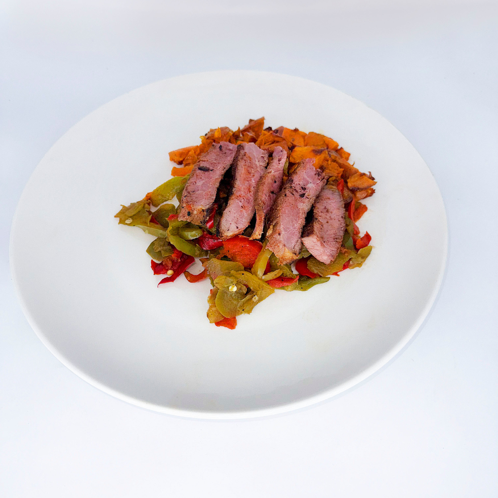Steak Yam Peppers