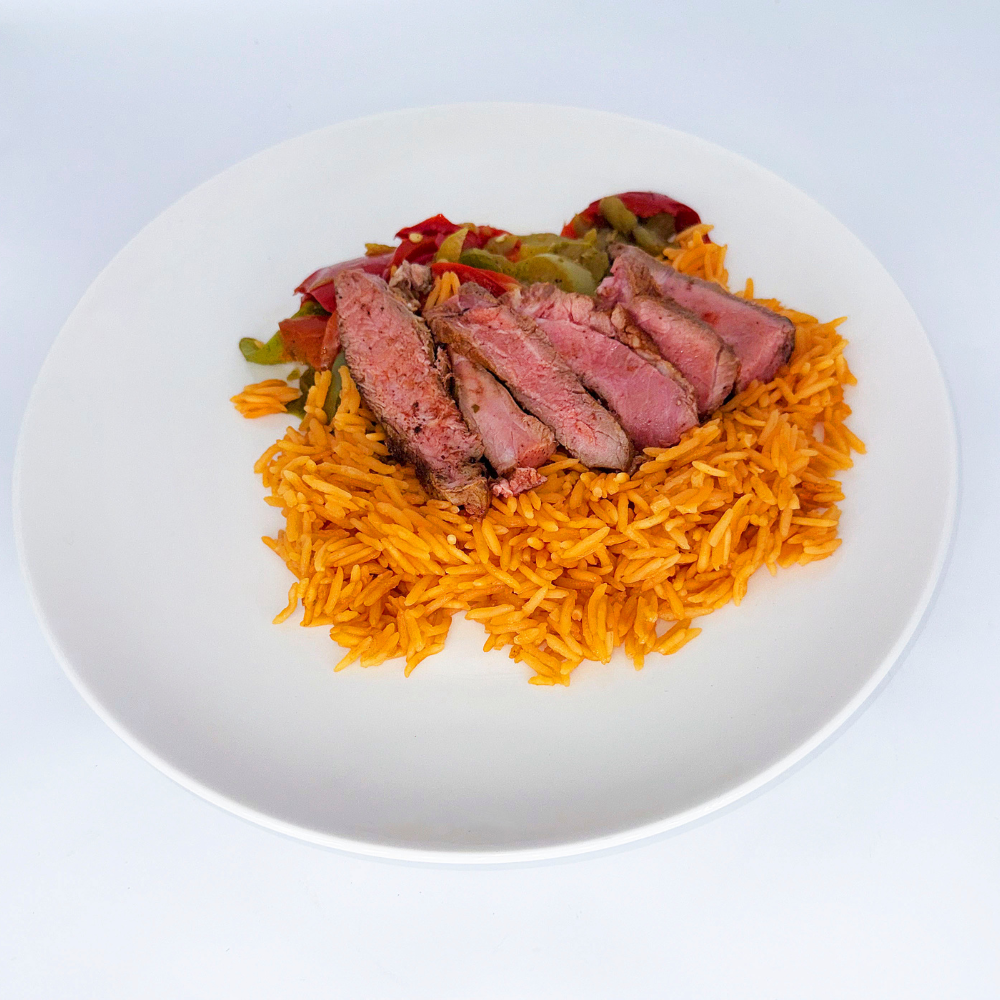 Steak W/ Spanish Rice