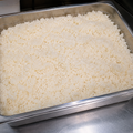 Bulk steamed white rice